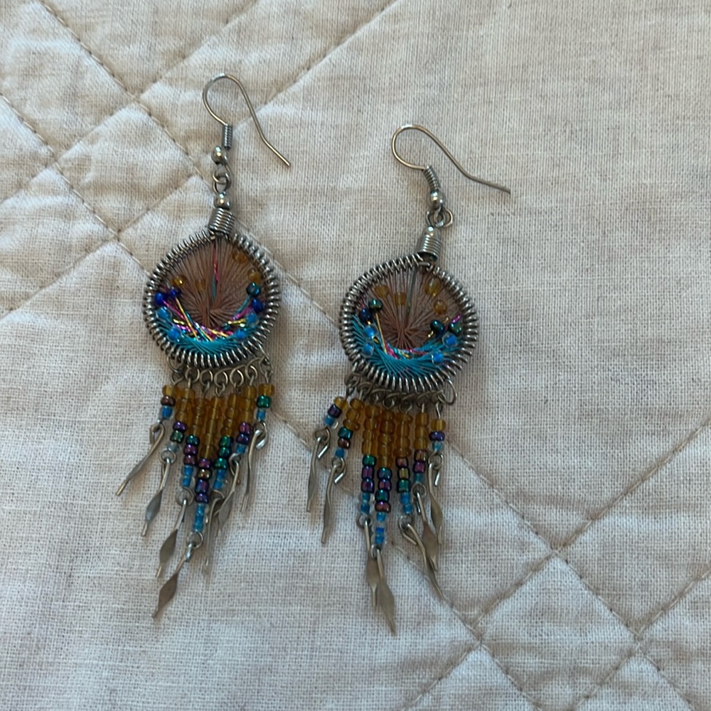 Dream catcher earrings